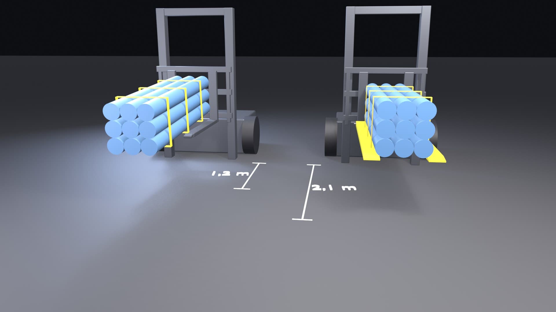 Forklift Fork Extensions (Pair) - Miniatura 2